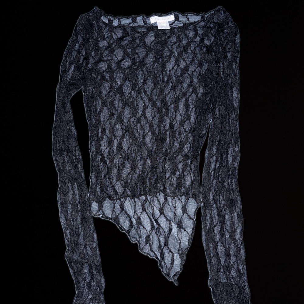 Dolls Kill asymmetric sheer top